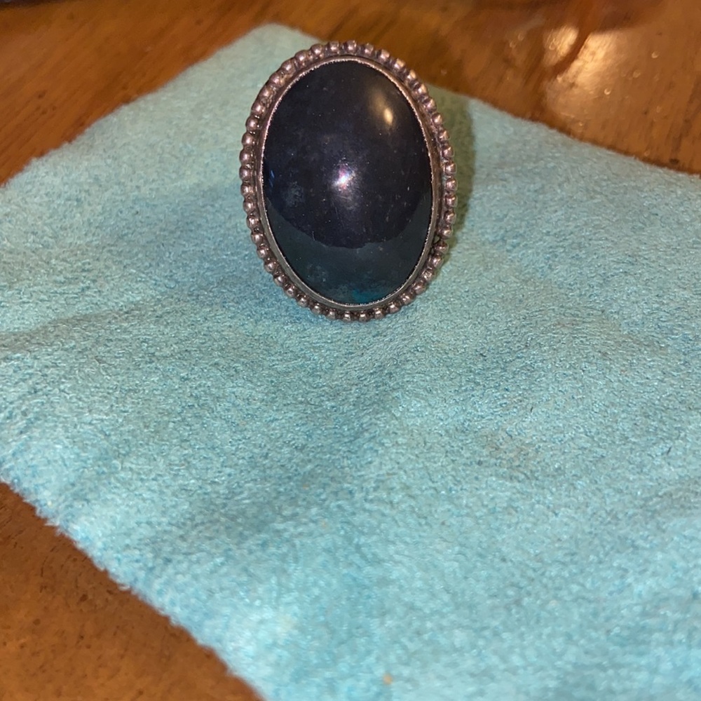 Statement Ring! Eyecatching Nephrite Or Black/Gre… - image 8